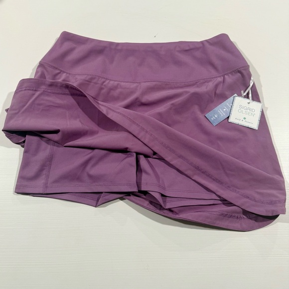 SIGRID OLSEN PURPLE ATHLETIC GOLF & TENNIS SKIRT / SKORT SIZE M NWT - Picture 5 of 6